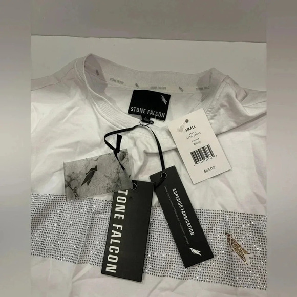 Stone Falcon Men’s T-shirt  Size S NWT - Picture 4 of 6